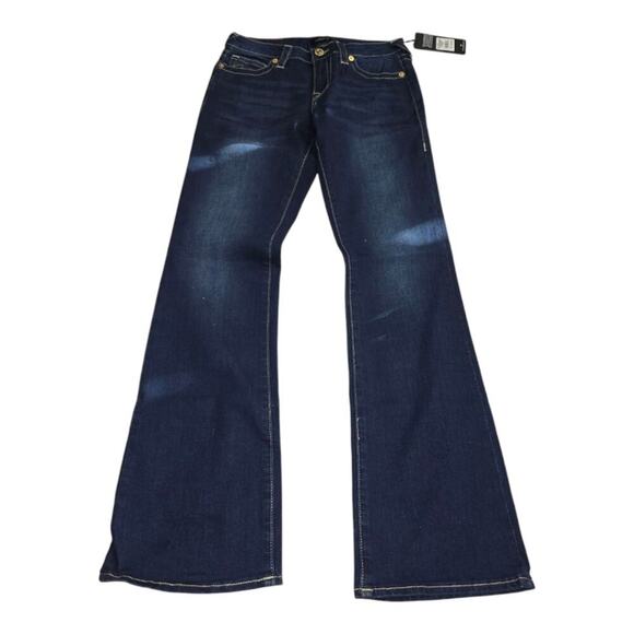 True‎ Religion Becca Mid Rise Bootcut Women's Dark Wash Blue Jeans Size 27 New - Picture 3 of 15